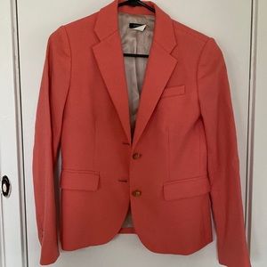J. Crew blazer, coral, Size 2